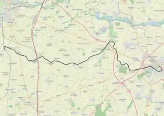 Spoorlijn Boisleux - Cambrai op de kaart