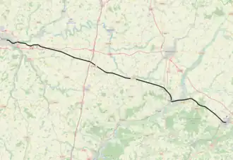 Spoorlijn Amiens - Laon op de kaart