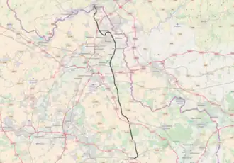 Spoorlijn Somain - Halluin op de kaart