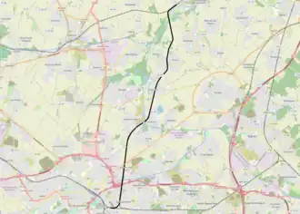 Spoorlijn Lens - Don-Sainghin op de kaart
