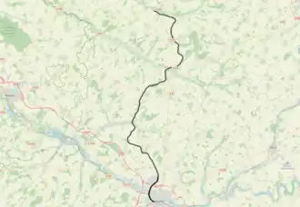 Spoorlijn Saint-Roch - Frévent op de kaart