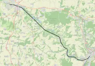 Spoorlijn Creil - Beauvais op de kaart