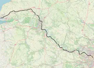 Spoorlijn Paris-Saint-Lazare - Le Havre op de kaart