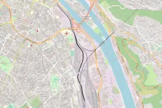 Spoorlijn Sotteville - Rouen-Rive-Gauche op de kaart