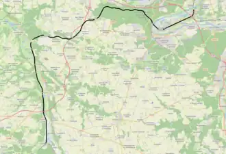 Spoorlijn Serquigny - Oissel op de kaart