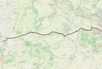 Spoorlijn Saint-Cyr - Surdon op de kaart