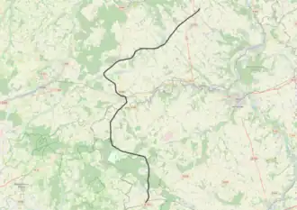 Spoorlijn La Loupe - Prey op de kaart