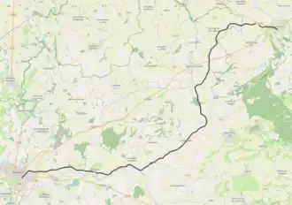 Spoorlijn Pré-en-Pail - Mayenne op de kaart