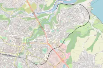 Spoorlijn Saint-Brieuc - Le Légué op de kaart