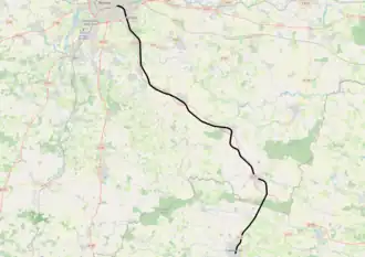 Spoorlijn Châteaubriant - Rennes op de kaart