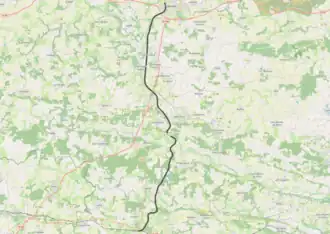 Spoorlijn Questembert - Ploërmel op de kaart