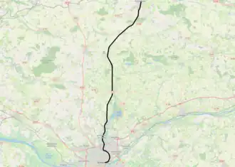 Spoorlijn Nantes-Orléans - Châteaubriant op de kaart
