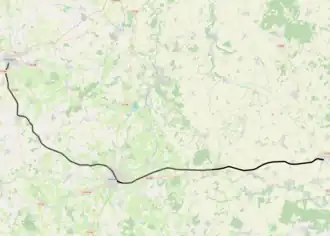 Spoorlijn Neuville-de-Poitou - Bressuire op de kaart