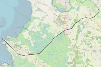 Spoorlijn Cabariot - Le Chapus op de kaart