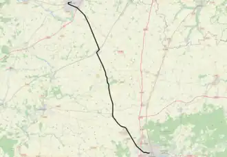 Spoorlijn Chartres - Orléans op de kaart