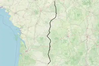 Spoorlijn Les Aubrais-Orléans - Montauban-Ville-Bourbon op de kaart