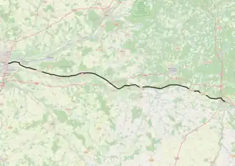 Spoorlijn Vierzon - Saint-Pierre-des-Corps op de kaart