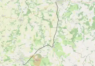 Spoorlijn Montmorillon - Saint-Aigny-Le Blanc op de kaart