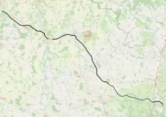 Spoorlijn Mignaloux-Nouaillé - Bersac op de kaart