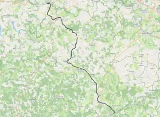 Spoorlijn Saillat-sur-Vienne - Bussière-Galant op de kaart