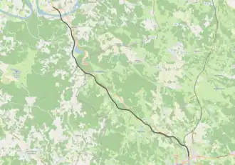 Spoorlijn Carsac - Gourdon op de kaart