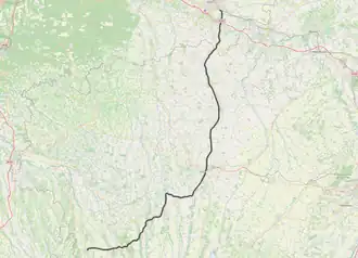 Spoorlijn Bon-Encontre - Vic-en-Bigorre op de kaart