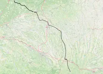 Spoorlijn Morcenx - Bagnères-de-Bigorre op de kaart