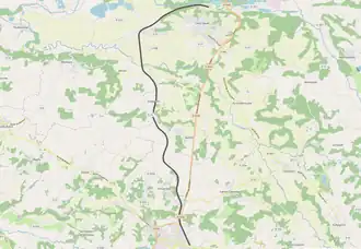 Spoorlijn Saint-Sever - Hagetmau op de kaart