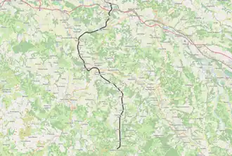 Spoorlijn Puyoô - Mauléon op de kaart