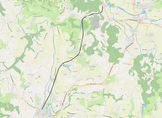 Spoorlijn Autevielle - Saint-Palais op de kaart