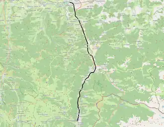 Spoorlijn Montréjeau-Gourdan-Polignan - Luchon op de kaart
