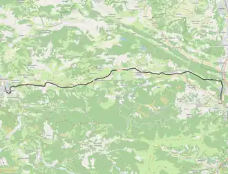 Spoorlijn Foix - Saint-Girons op de kaart