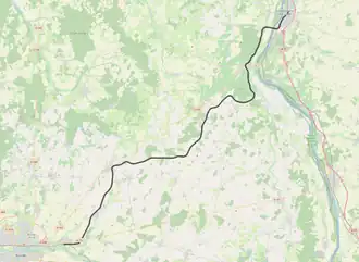 Spoorlijn Saint-Germain-du-Puy - Cosne-Cours-sur-Loire op de kaart