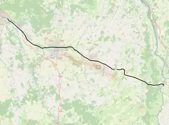 Spoorlijn Vierzon - Saincaize op de kaart