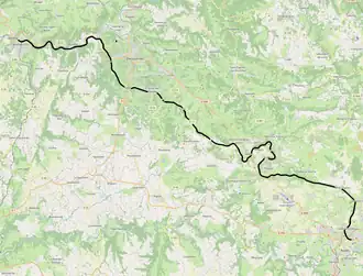 Spoorlijn Capdenac - Rodez op de kaart