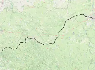 Spoorlijn Montluçon - Saint-Sulpice-Laurière op de kaart