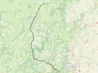 Spoorlijn Lapeyrouse - Volvic op de kaart