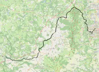 Spoorlijn Eygurande-Merlines - Clermont-Ferrand op de kaart