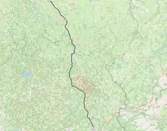 Spoorlijn Busseau-sur-Creuse - Ussel op de kaart