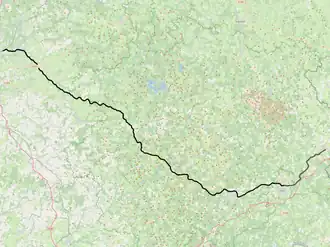 Spoorlijn Le Palais - Eygurande-Merlines op de kaart