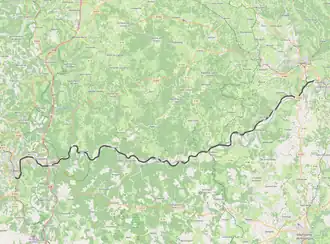 Spoorlijn Cahors - Capdenac op de kaart