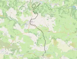 Spoorlijn Bertholène - Espalion op de kaart