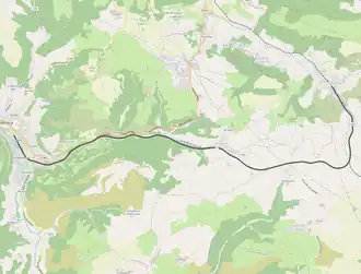Spoorlijn Tournemire-Roquefort - Saint-Affrique op de kaart