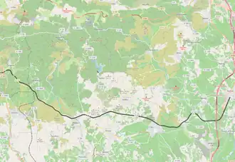 Spoorlijn Faugères - Paulhan op de kaart
