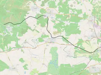 Spoorlijn Colombiers - Quarante-Cruzy op de kaart