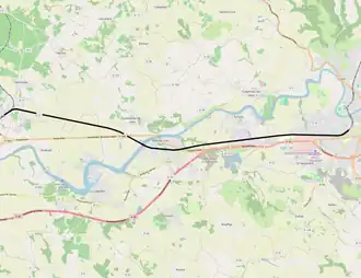 Spoorlijn Tessonnières - Albi op de kaart