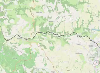 Spoorlijn Carmaux - Vindrac op de kaart