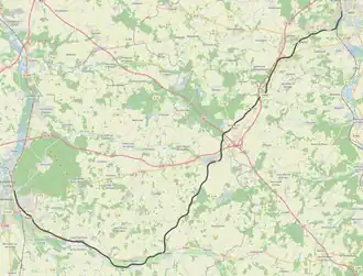 Spoorlijn Montargis - Sens op de kaart