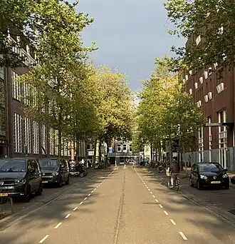 De Raaks gezien richting de Gedempte Oude Gracht in mei 2024