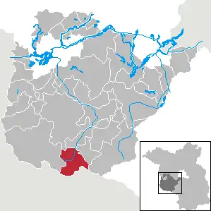 Kaart van Rabenstein/Fläming